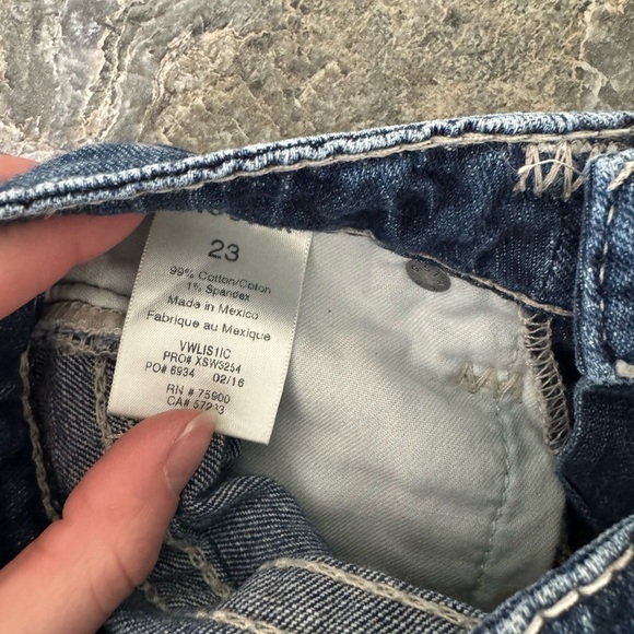 Big Star Blue Jean Shorts Distressed Vintage Style - Picture 3 of 5